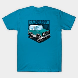 Turquoise Ramcharger (White-Based) - 1974 T-Shirt